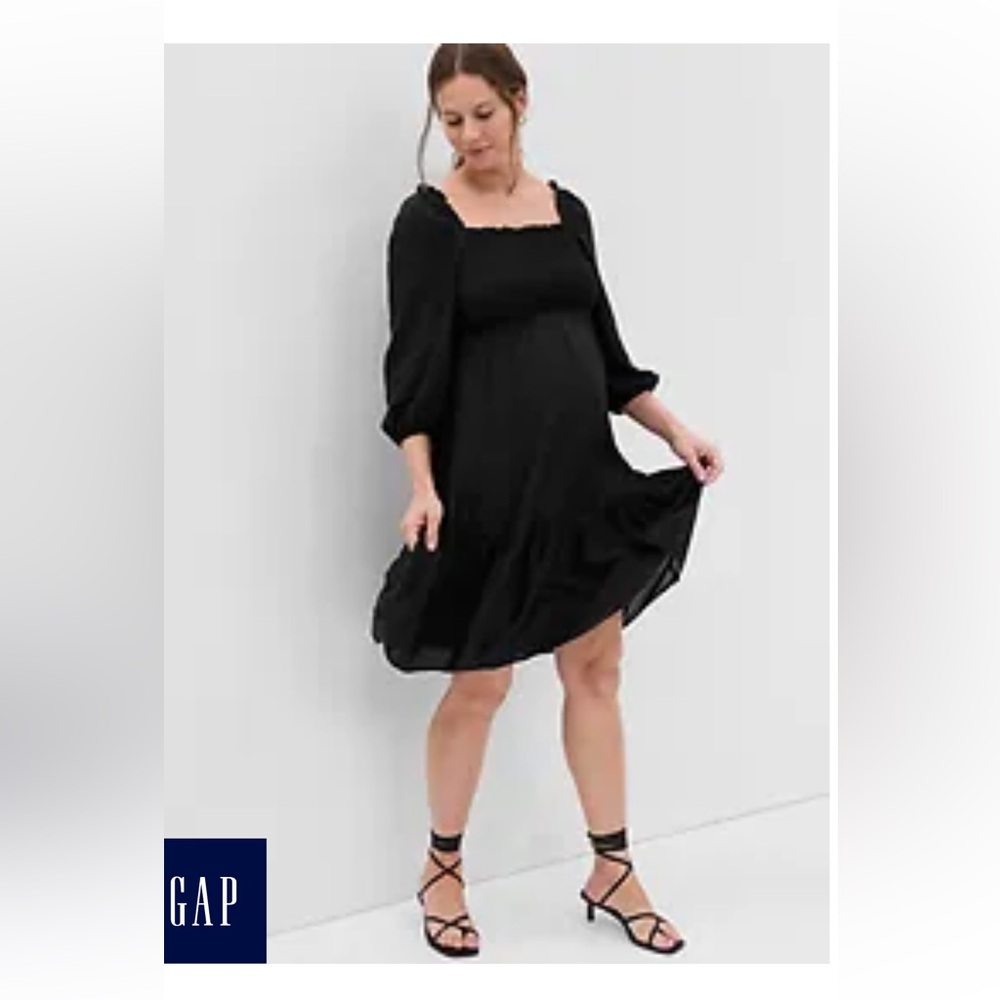 Maternity smocked dress